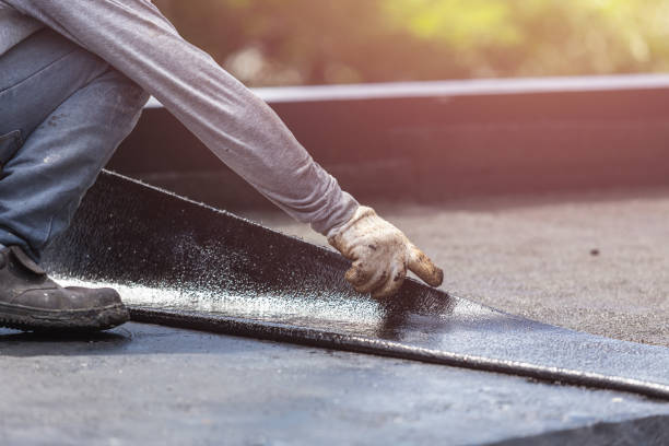 Professional Waterproofing technician working in Grove City, PA
